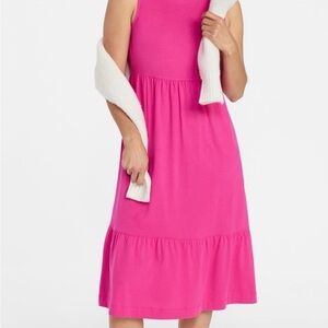 Pink Sleeveless Women's Dress